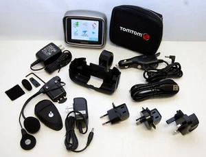 TomTom RIDER 2 2nd GPS Motorcycle w/ZK Bike Set US/Canada/Europe Map Software - Picture 1 of 7