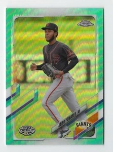 Topps Pro 2021 debut cromado #PDC-101 refractor Jairo Pomares Aqua #'d 54/75 - Imagen 1 de 2