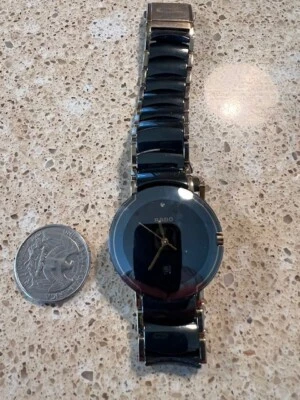 GENUINE RADO DIASTAR 30MM SMALL MID SIZE LA COUPOLE DATE CERAMIC BRACELET WATCH - Image 1 of 3