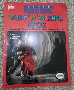 NEW Super Mario Bros. The Movie Promo Paint 'n' Marker Coloring Book by Golden  - Picture 1 of 6