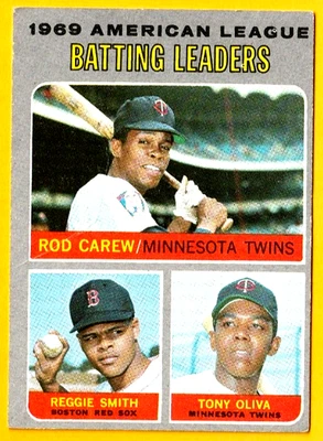 1970 Topps Bateo LDRS Carew Oliva Smith #62 EX+ 2 HOFers Foto 1 de 2