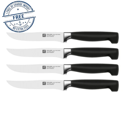 ZWILLING Four Star 4 peças, conjunto de facas para bife inclui 4 x 4,5 polegadas facas para bife - Imagem 1 de 4