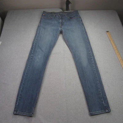 Levis 512 Jeans Mens 32x32 Blue Denim Slim Leg Taper Fit Tag 33x34 - Image 1 of 4