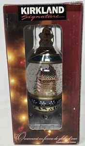 Kirkland Signature 5" Glass Water Globe Christmas Ornament Gingerbread House PT6 - Picture 1 of 9