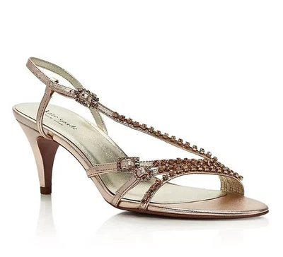 Sandalias para mujer Kate Spade New York 258280 Makenna cristal oro rosa talla 10M Foto 1 de 4