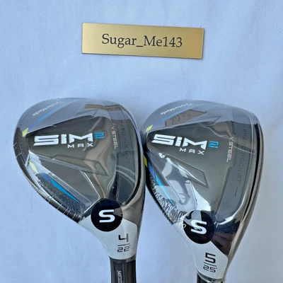 TaylorMade SIM2 MAX Hybrid 4H 5H 2Set TENSEI BLUE TM60 Stiff Flex RH Carbon - Image 1 of 4