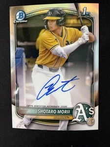 #CPA-SM SHOTARO MORII 2025 BOWMAN CHROME PROSPECT AUTORAPH - Bild 1 von 2