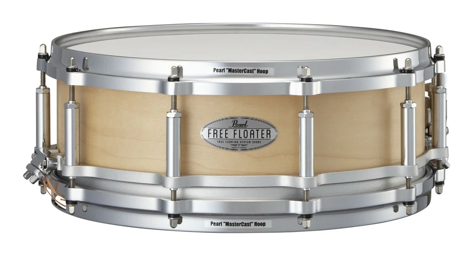 Pearl Free Floater 14x5" Satin Maple Shell Snare Drum Floating Authorized Dealer - Image 1 of 1