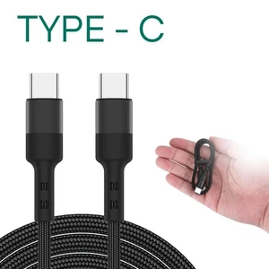 Type C to Type C Cable USB C Fast Charger Samsung Lead For iPhone 15 16 Pro Max - Picture 1 of 16
