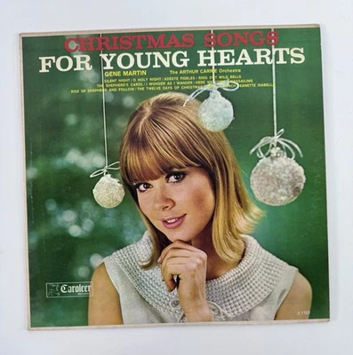 Christmas Songs For Young Hearts Gene Martin Arthur Carrie Vinyl LP Record - Image 1 of 4