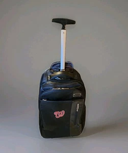 ECO STYLE ETEX-RB17 Rolling Laptop Backpack,Black,21" H 54DF64 Commanders NFL - Picture 1 of 12