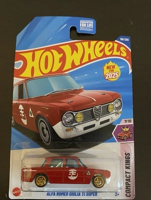 Rueda Alfa Romeo Giulia TI Super Custom intercambiada Hot Wheels Real Riders 1:64 Foto 1 de 2