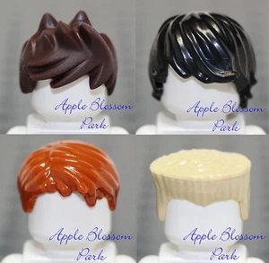 NEW Lego Set/4 MINIFIG HAIR Gr8 Lot 4 Ninjago Ninja Kai Jay Zane Cole Minifigure - Picture 1 of 1