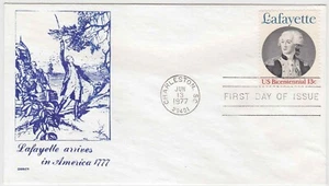 TurtlesTradingPost - Lafayette #1716 1977 FDC ODITY cachet - Foto 1 di 1