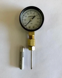 Geothermal Loop Pressure Port Tool 100 Psi Gauge W/ Protector Geo Needle Tool - Picture 1 of 3