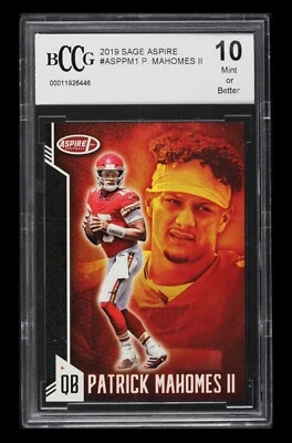 2019 🏈 BCCG-10 Patrick Mahomes II、Sage Aspire、#ASPPM1 Chiefs  — 第 1/2 张图片