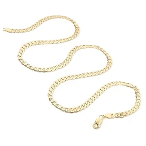 Catenina cordino oro 9 ct giallo marcato 52 cm lunghezza 4,6 mm larghezza 12,6 g - Foto 1 di 17