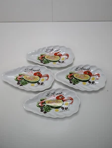 🦪Service à avocat l'hirondelle en porcelaine Mehun Seyvre France en forme d'hui - Photo 1/12