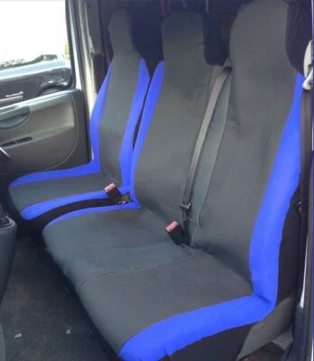 LDV Convoy (96-05) BLUE MotorRacing VAN Seat COVERS - Single + Double - Image 1 of 2