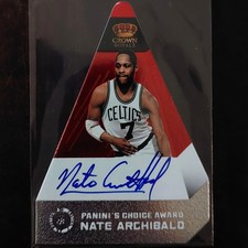 2011 Crown Royale NATE ARCHIBALD /25 Red Panini's Choice Award Basketball Auto
