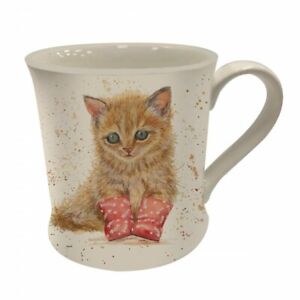 Marmalade Ginger Kitten cat Fine China ceramic Mug (Bree Merryn) puss in boots