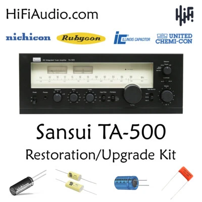 Sansui TA500 Receptor Reconstrucción Restauración Filtro Condensador Kit Transistor Reparación Foto 1 de 4