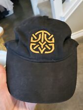 CLUB CABO Black Cotton Baseball Hat Cap Yellow Celtic Logo Embroidery OS