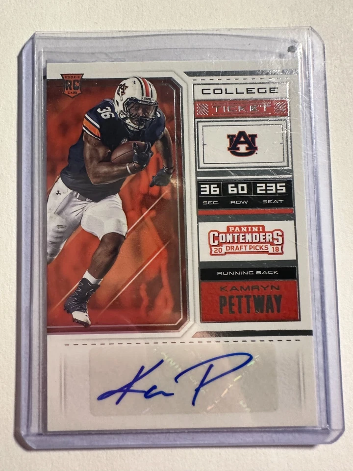 K104,088 - 2018 Panini Contenders Draft Picks #145A Kamryn Pettway Auto RC - Image 1 of 1