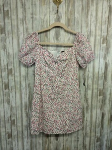 Vestido City Triangles Lechera Floral Coqueta Coqueta Mini Manga Abullonada XL NUEVO CON ETIQUETAS - Imagen 1 de 13