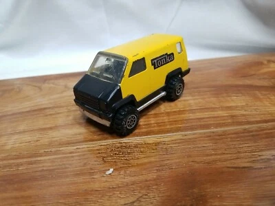 #N) Vintage 1978 Tonka 4" Aço Prensado Amarelo Van Ônibus - Imagem 1 de 2