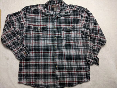 Camisa Moose Creek Para Hombres 2XL Negra Roja Escocesa Franela Escocesa Pesada Foto 1 de 4