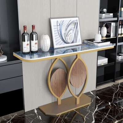 Modern Slim Console Table Marble Accent Sofa Table Table Living Room Furniture - Image 1 of 4