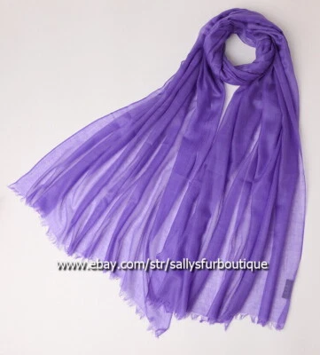 Sallys Pure Mongolian Cashmere 300s Wrap Shawl Ring Scarf Thin Soft 230 * 100 cm - Image 1 of 4