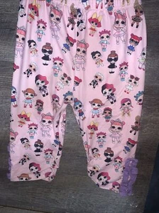 girls sz 7 8 8t lol ruffle capri shorts Pants guc - Picture 1 of 5