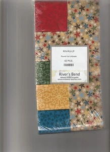 Round Up Lutscher Rivers Bend 2,5 Zoll Streifen Stoff 42 Stck. - Bild 1 von 1