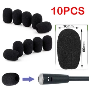 10pc Foam Mic Cover Conference Microphone Windscreen Shield Protection 60mm Long - Picture 1 of 4