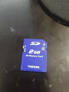 Toshiba 2GB SD Cards Memory For Cameras Wii 3DS Ds Computers & More Lot SD CARD - Picture 1 of 2