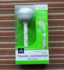 NEW TRAVELSMART by Conair USB Travel Humidifier Nightlight and mist 5 Hours - Picture 1 of 4