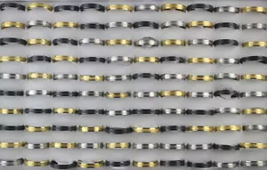 Moda al por mayor lotes de joyas 32 piezas anillos de acero inoxidable pulido opaco para hombre - Imagen 1 de 6