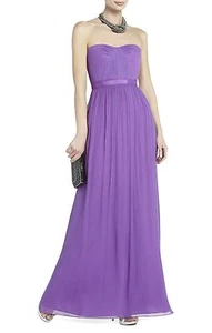 NUEVO BCBGMAXAZRIA IRIS OSCURO ÁMBAR SIN TIRANTES VESTIDO DE NOCHE CKO6Q228/L44 TALLA 8 - Imagen 1 de 3