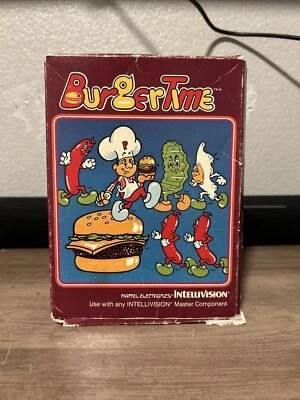 BurgerTime (Intellivision, 1983) Tested Cartridge Works - Image 1 of 4