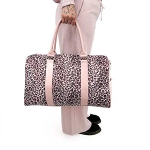 Leopard Faux fur Weekender / Travel Duffle Bags - Picture 1 of 7