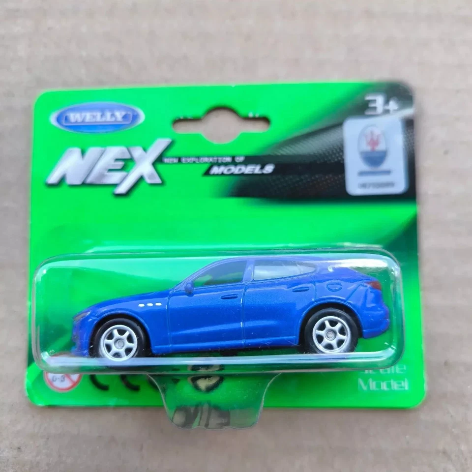 WELLY 1:64 coche escala 1:60 diecast hotwheels caja de cerillas tamaño MASERATI LEVANTE AZUL Foto 1 de 1