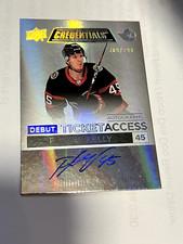 2021-22 Upper Deck Credentials Debut Ticket Access Parker Kelly Auto 209/299