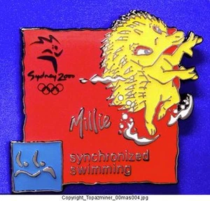 Olympische Pin-Flagge Sydney 2000 Maskottchen Millie Sport Sy Schwimmen - Bild 1 von 1
