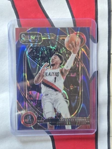 Anfernee Simons- Blue Wave /99- 2024-25 Panini Select NBA #208- Trailblazers - Picture 1 of 2