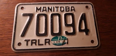 plaque immatriculation canadienne - Canada - Manitoba - canadian license plate - Photo 1/4