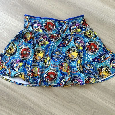 RunDisney Skirt With Shorts & Pockets Custom Print Stretchy Fabric Disney - Image 1 of 4