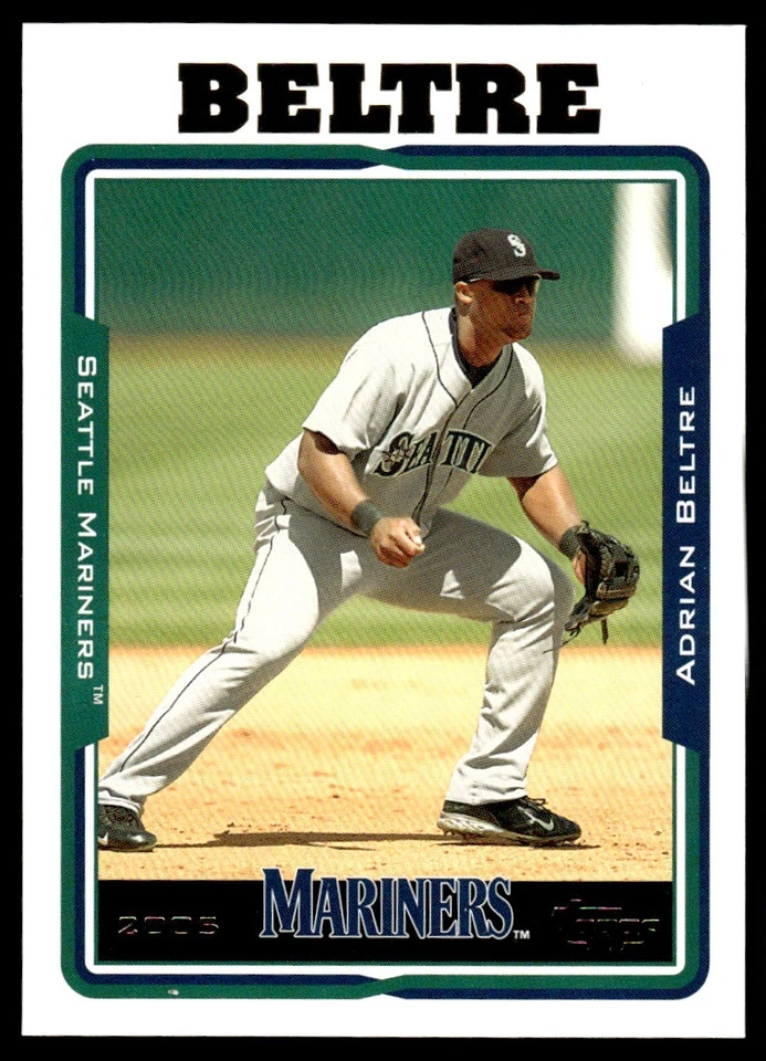 2005 Topps Updates & Highlights Adrian Beltre Seattle Mariners #UH25 - Image 1 of 2