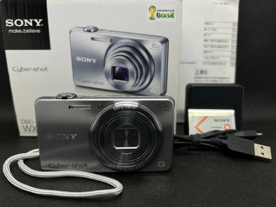 SONY Cyber-shot DSC-WX200 Silver Compact Digital Camera Multilingual - Image 1 of 4
